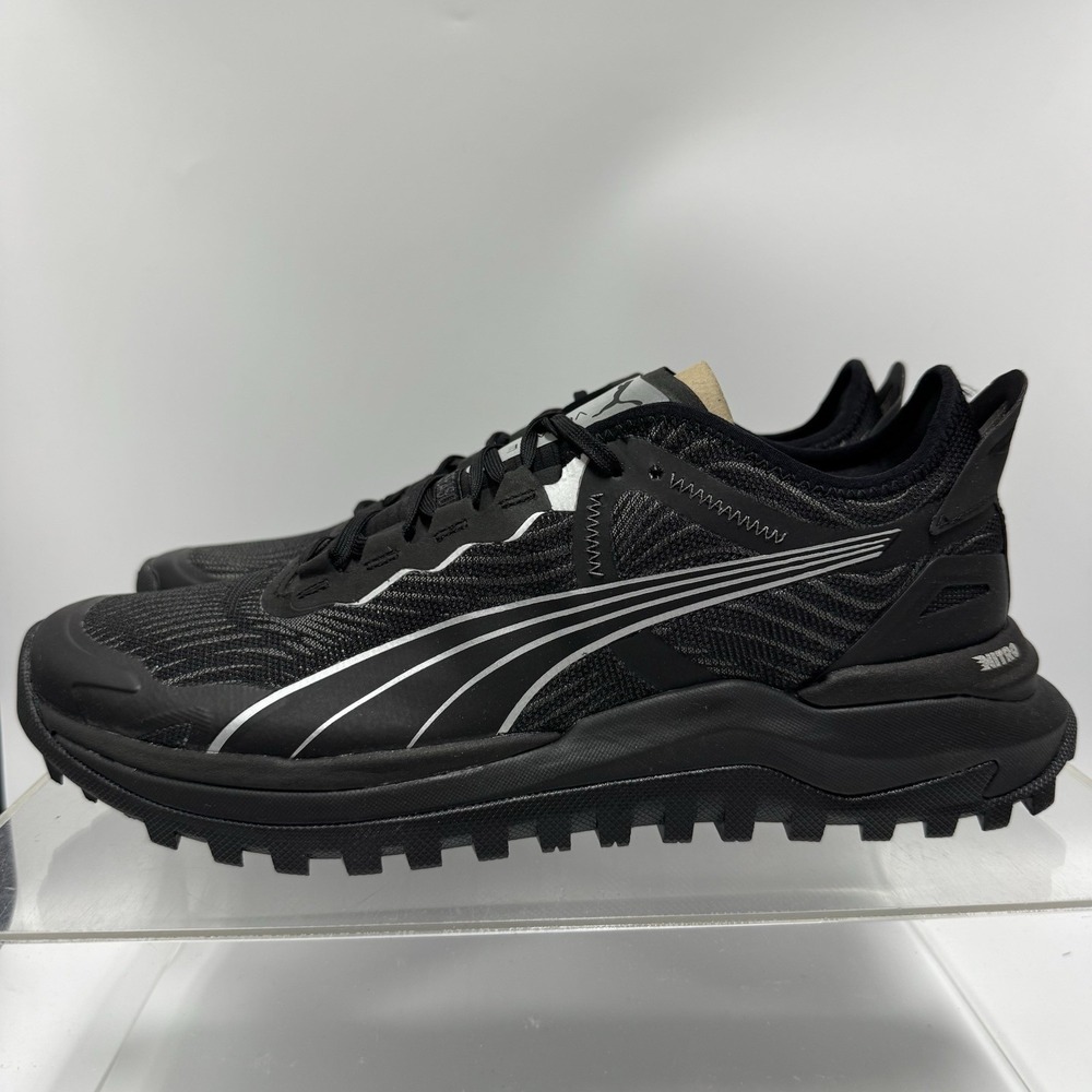 Brand New PUMA Voyage Nitro 2 Black Silver 376919-01 Trail Running Men's 11.5
